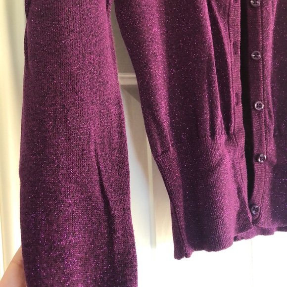 Purple Sparkle Sweater. Size Small - Picture 2 of 4